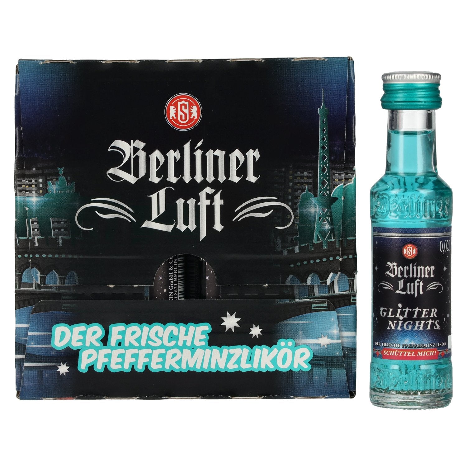 Berliner Luft GLITTER NIGHTS La fraîcheur Liqueur de menthe 18% vol. 24x0,02l