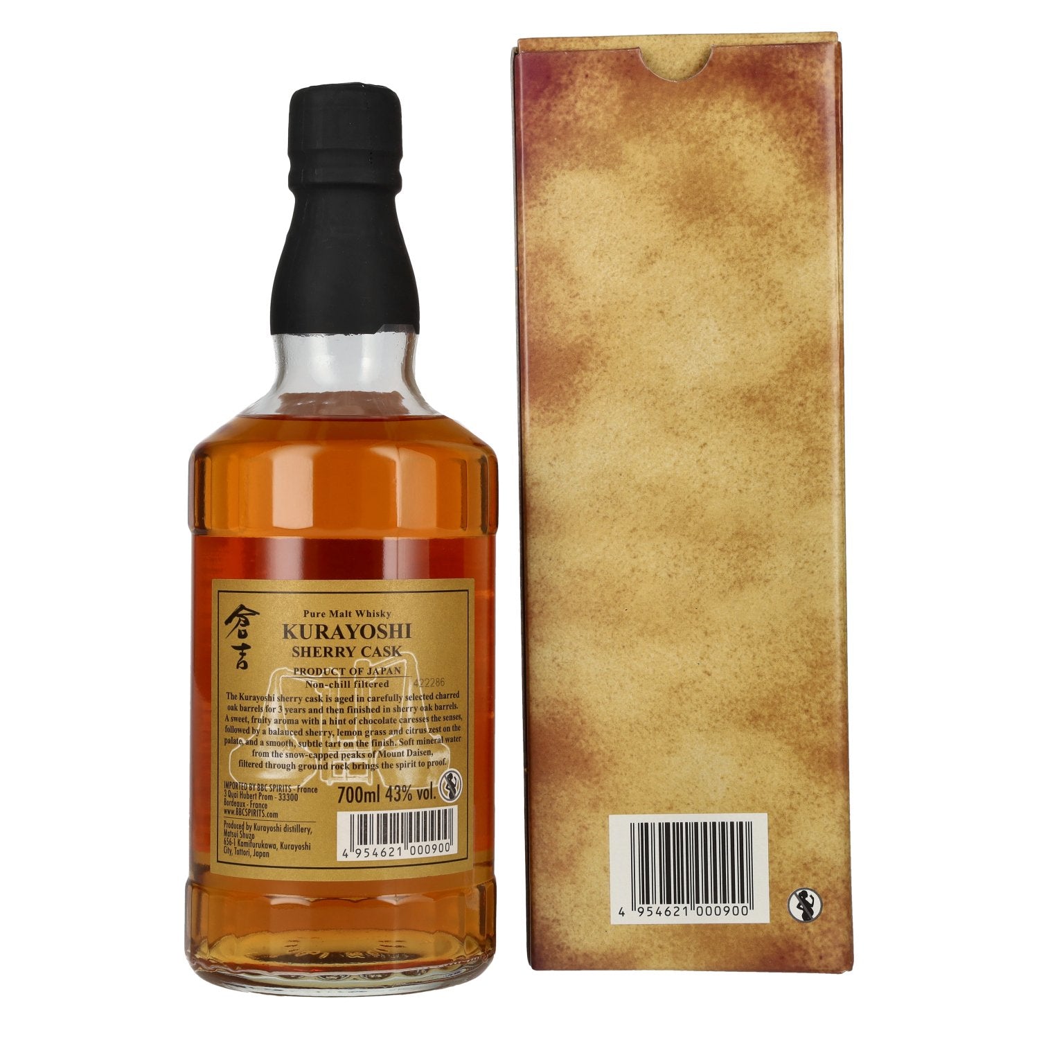 Matsui Whisky THE KURAYOSHI Pure Malt Whisky SHERRY CASK 43% Vol. 0,7l in geschenkverpakking