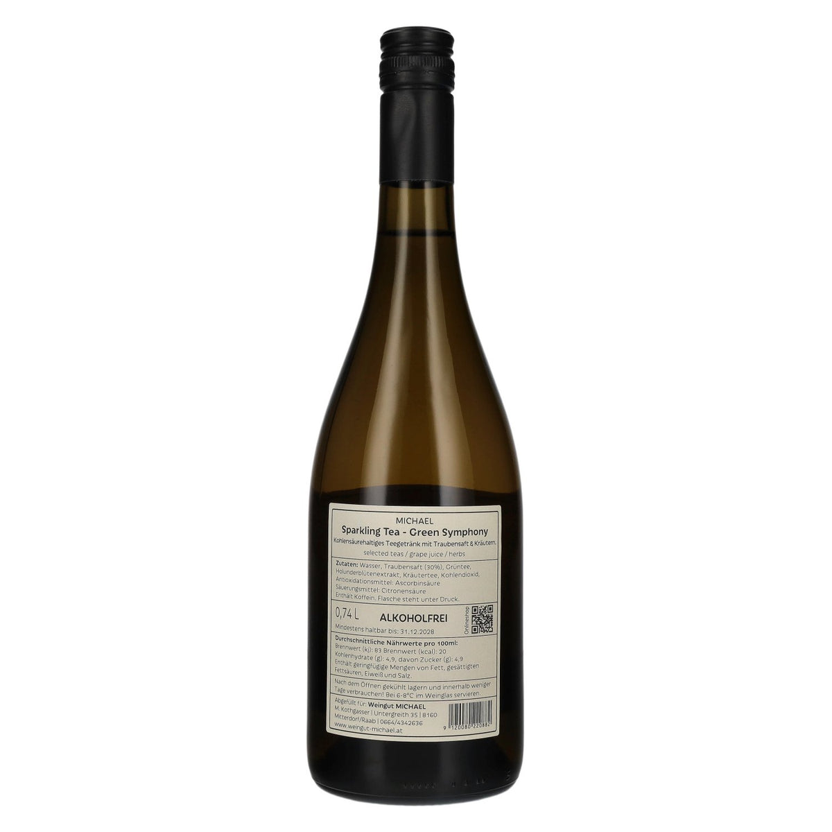 MICHAEL Thé pétillant Green Symphony sans alcool 0,74 l