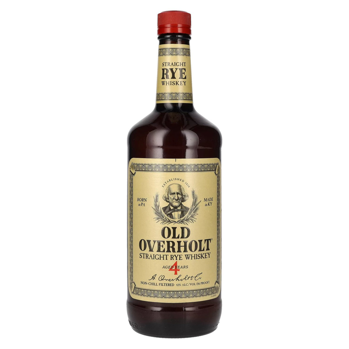 Old Overholt Straight Rye Whisky 43% vol. 1 litre