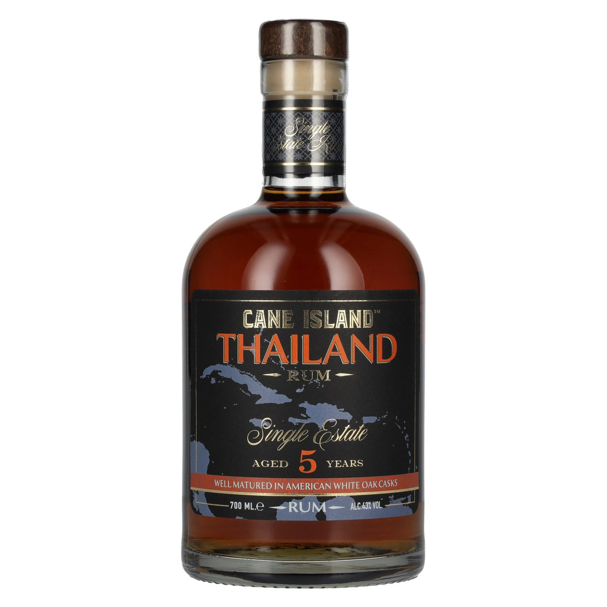 Cane Island THAILAND 5 Years Old Single Estate Rum 43% vol. 0,7 l