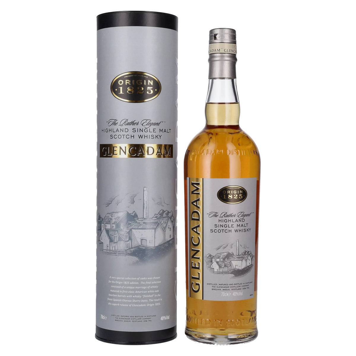 Glencadam Origin 1825 « The Rather Elegant » 40 % vol., 0,7 l, dans un coffret cadeau