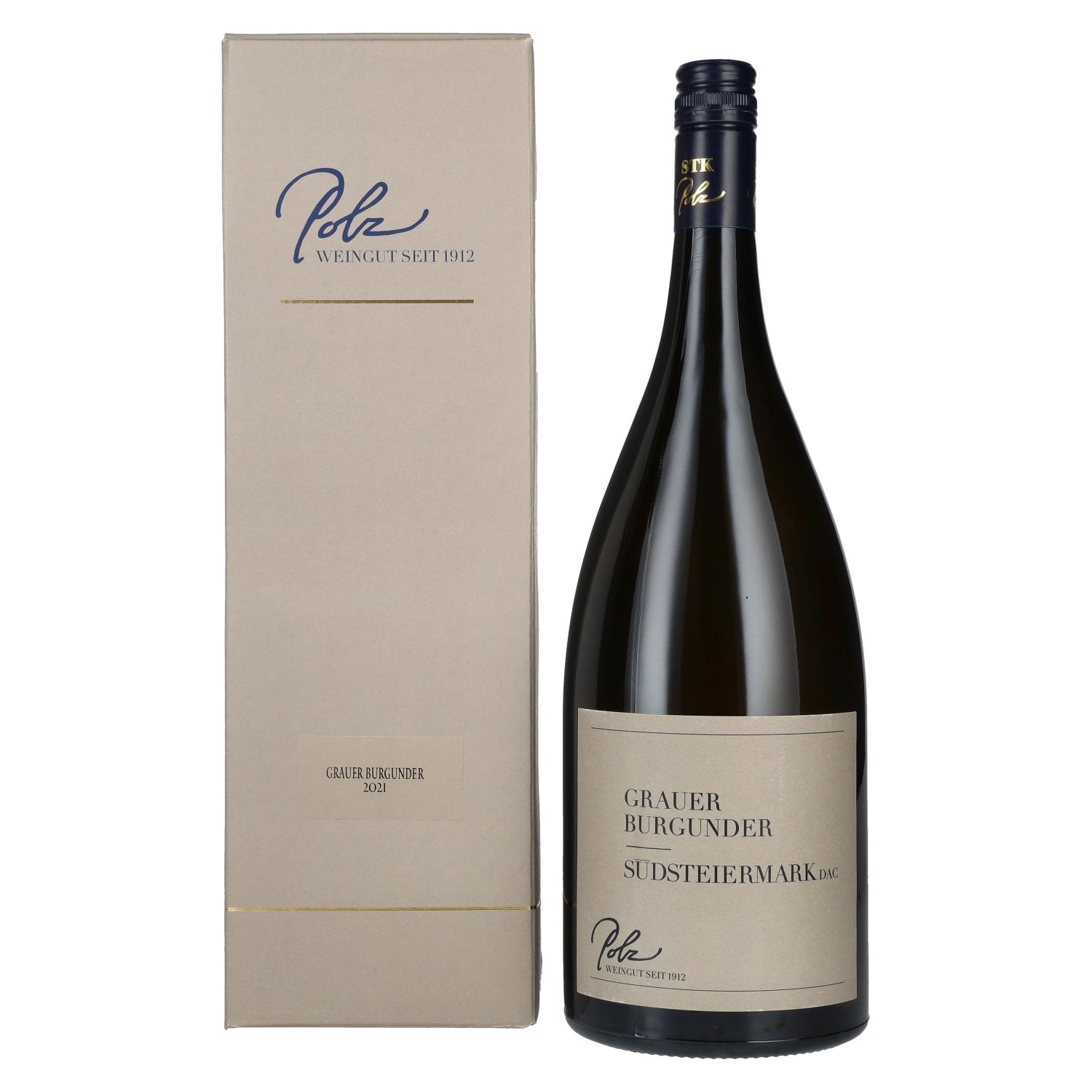 Polz Grauer Burgunder Südsteiermark DAC 2021 13% Vol. 1,5l in Geschenkbox
