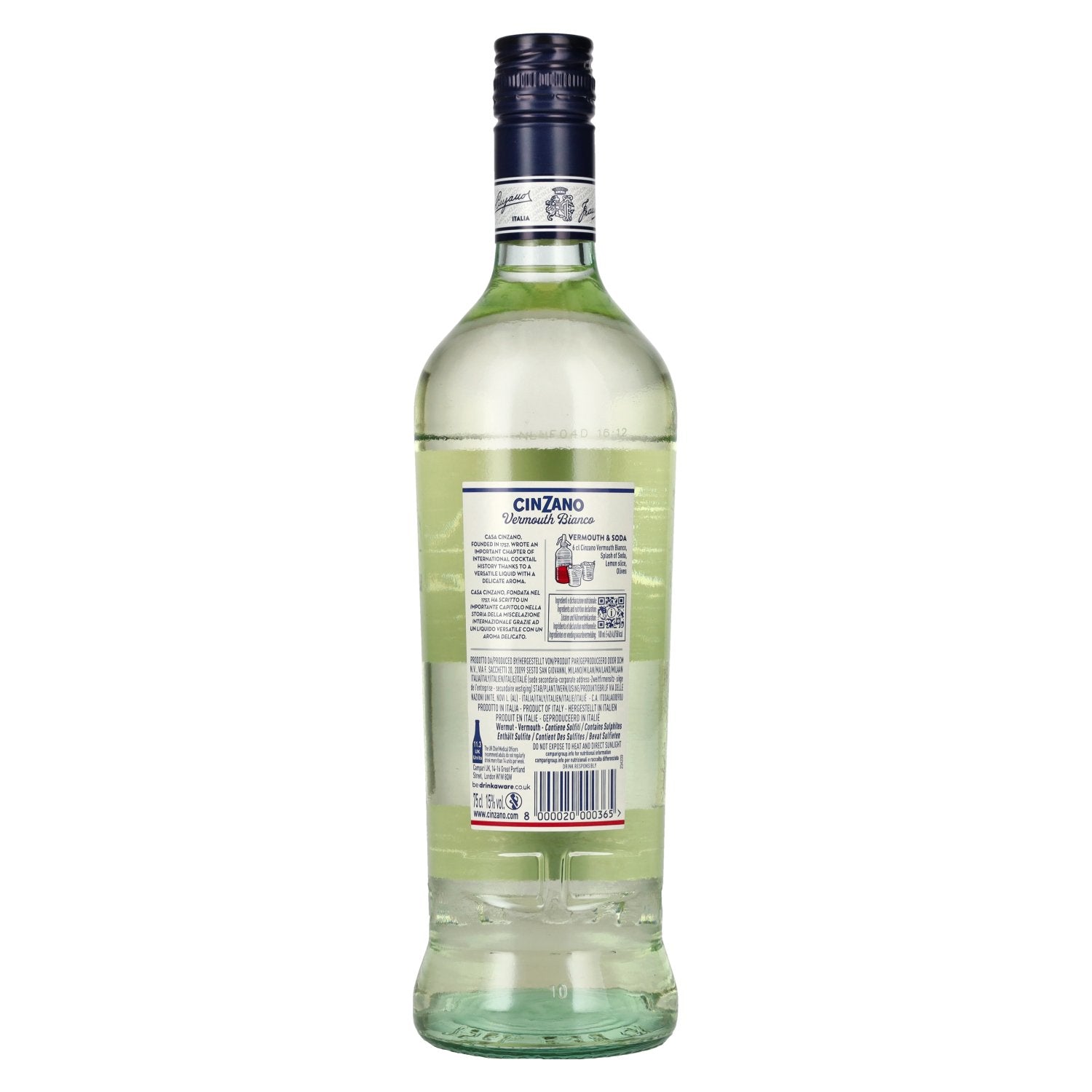 Cinzano Vermouth BIANCO 15% Vol. 0,75l