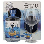 Etsu Japanse handgemaakte gin The Original 43% Vol. 0,7l in geschenkverpakking met glas