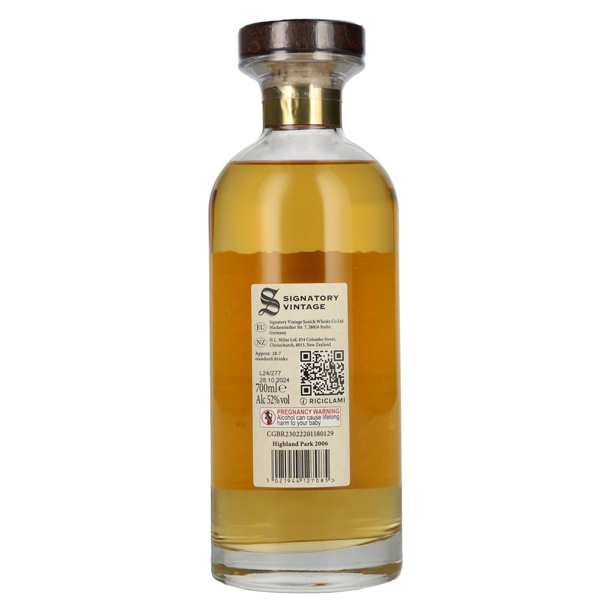 Signatory Vintage 18 Years Old Highland Park The Decanter Collection 52% vol. 0.7 l