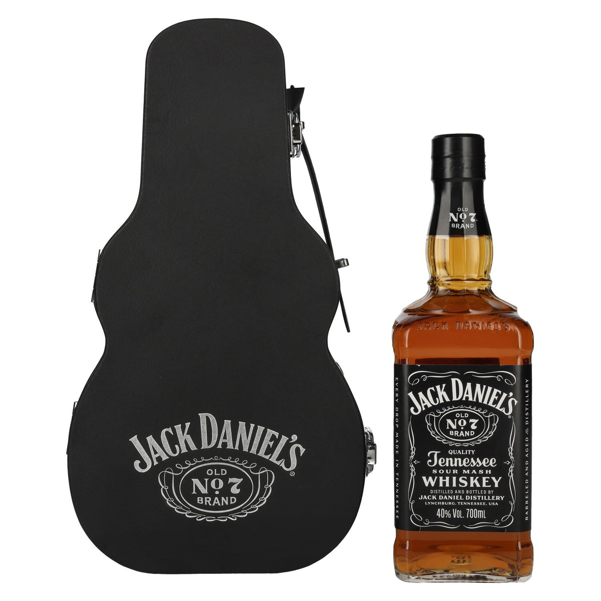Jack Daniel's Tennessee Whiskey Guitar Case Edition 40% ABV, 0.7 litres, in a gift box