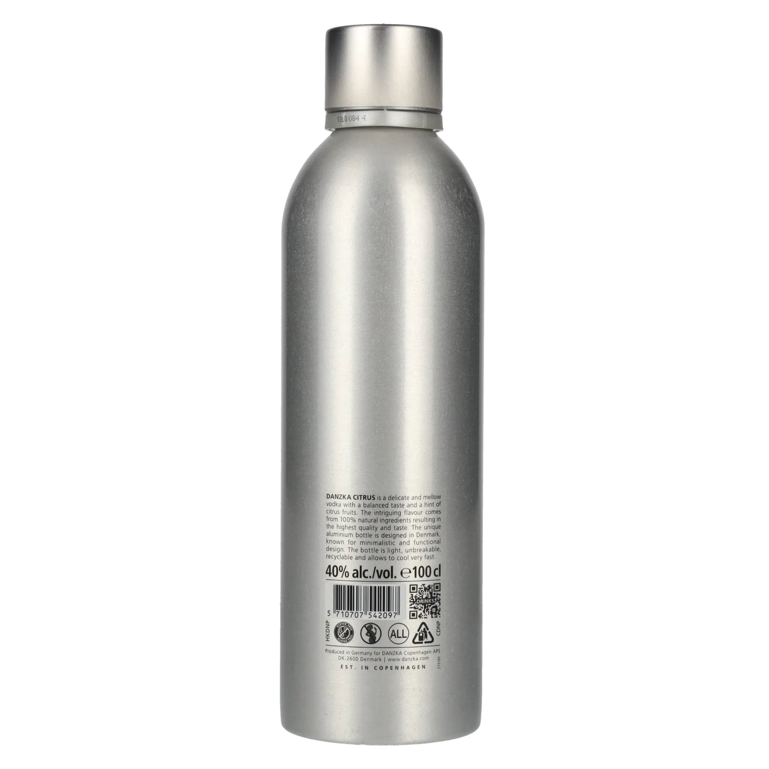 Danzka Vodka CITRUS Premium Gedistilleerd Gearomatiseerd Wodka 40% Vol. 1l