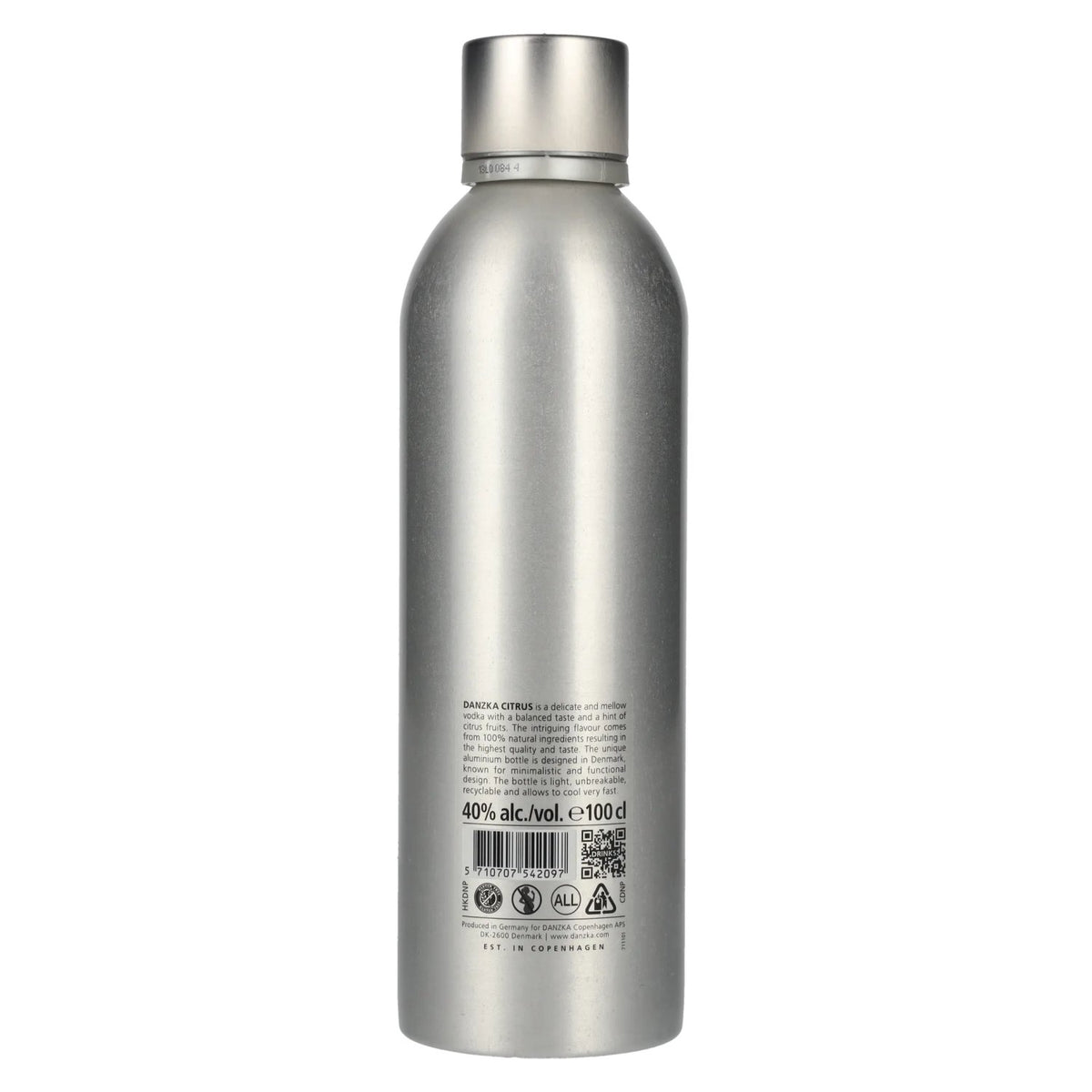 Danzka Vodka CITRUS Premium gedistilleerde gearomatiseerde wodka 40% vol. 1 l