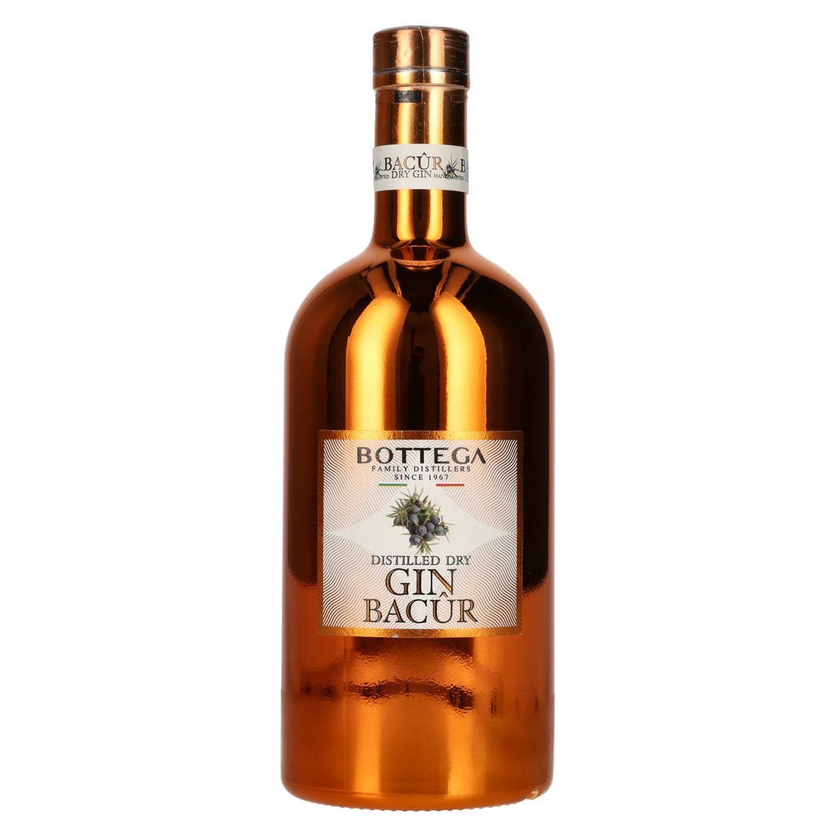 Bottega BACÛR Distilled Dry Gin 40% vol. 1 litre
