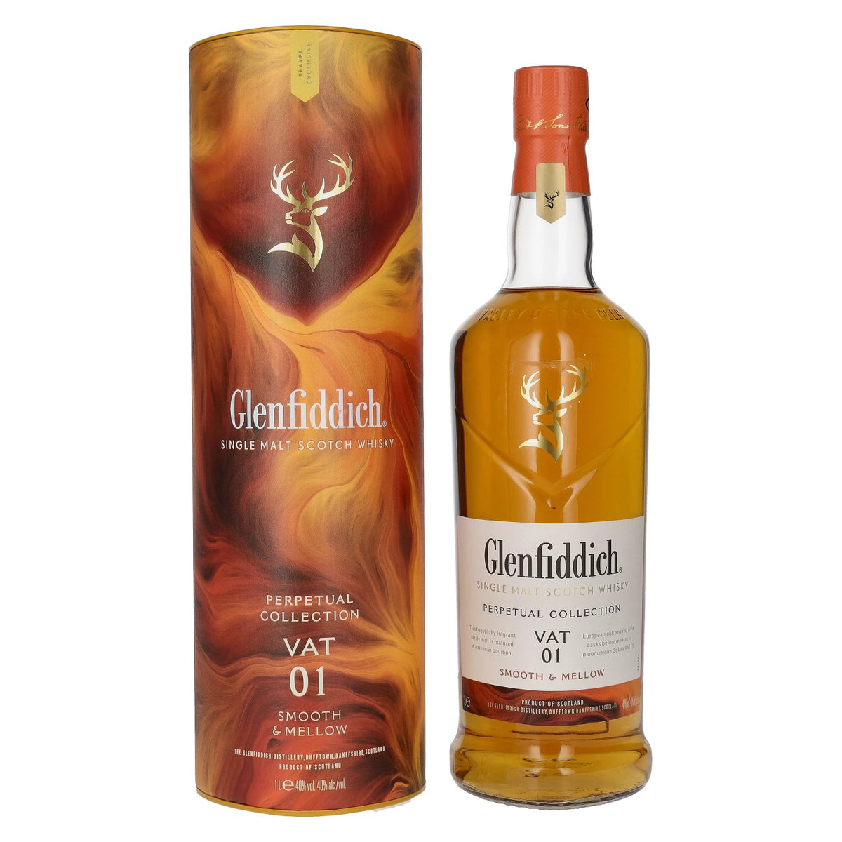 Glenfiddich Perpetual Collection VAT 01 Smooth &amp; Mellow 40% vol. 1 litre in a gift box