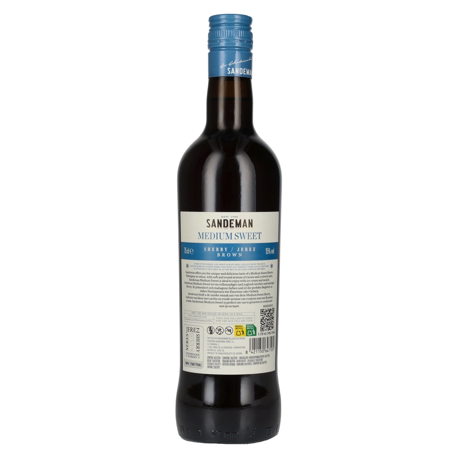 Sandeman MEDIUM SWEET Sherry 15% Vol. 0,75l