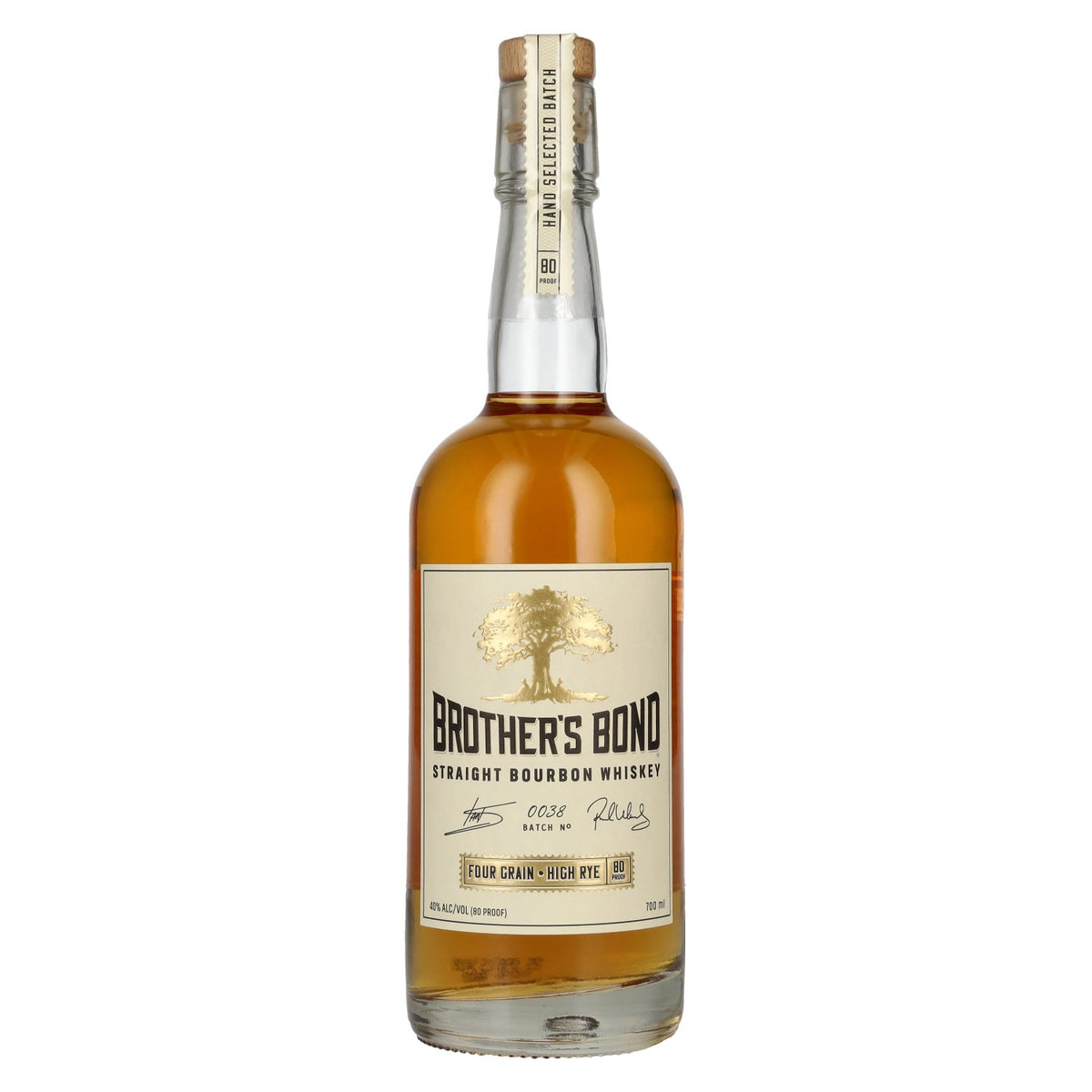 Brother's Bond Straight Bourbon Whiskey, lot n° 0038, 40 % vol., 0,7 l