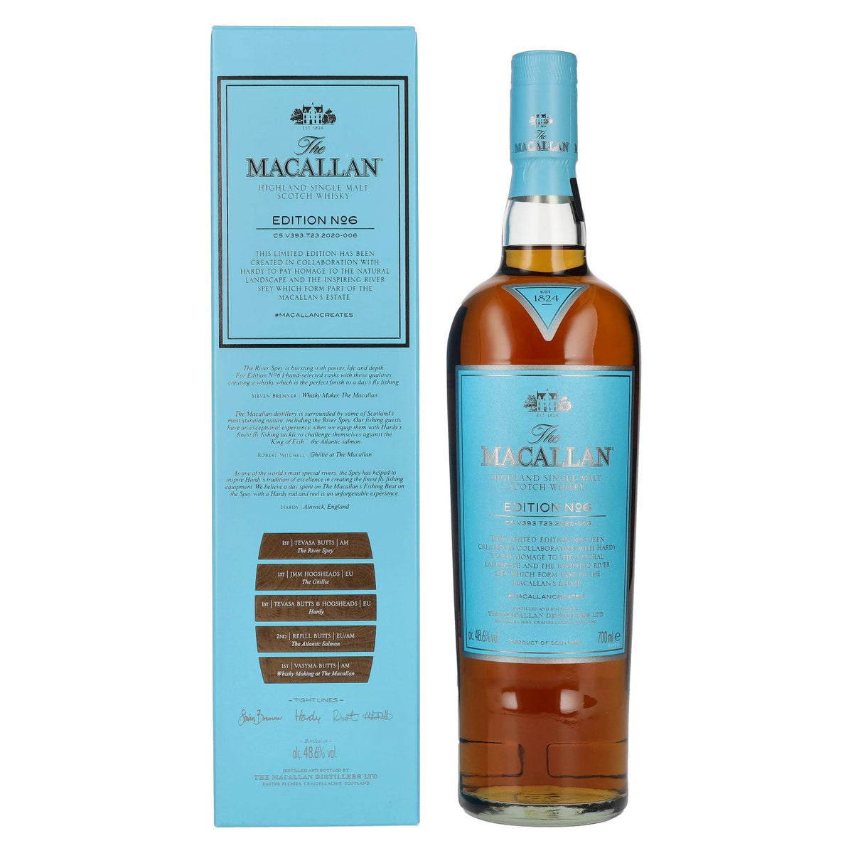 The Macallan EDITION No. 6 Highland Single Malt 48.6% ABV 0.7l in a gift box