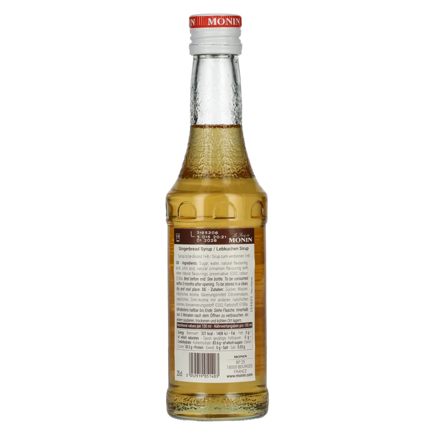 Le Sirop de Monin LEBKUCHEN 0.25l