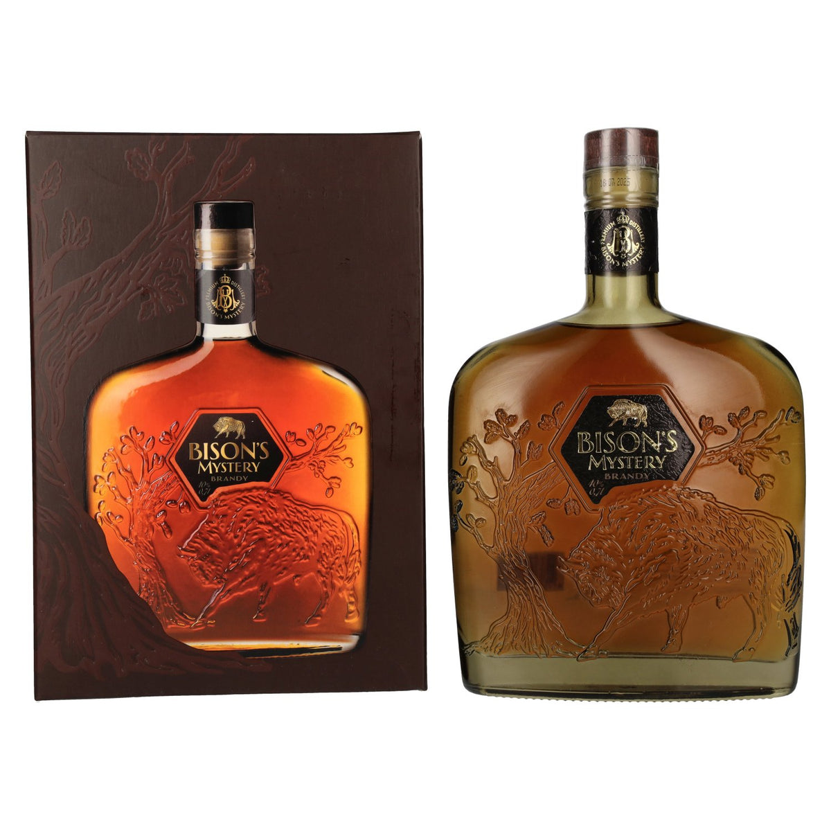 Bison's Mystery Brandy 40% Vol. 0,7l in Geschenkbox