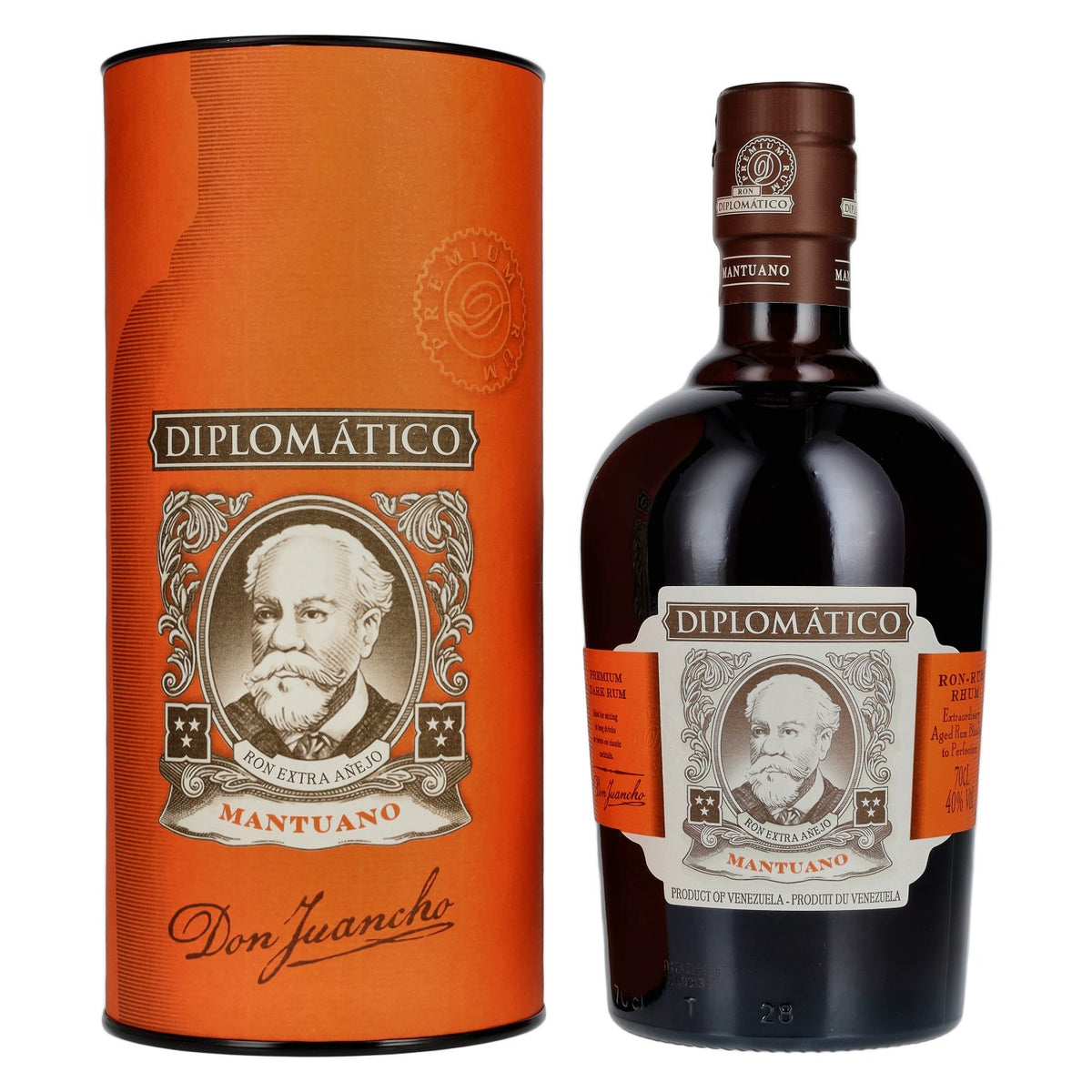 Diplomático Mantuano Extra Añejo Rum 40% vol. 0.7 l in a gift box