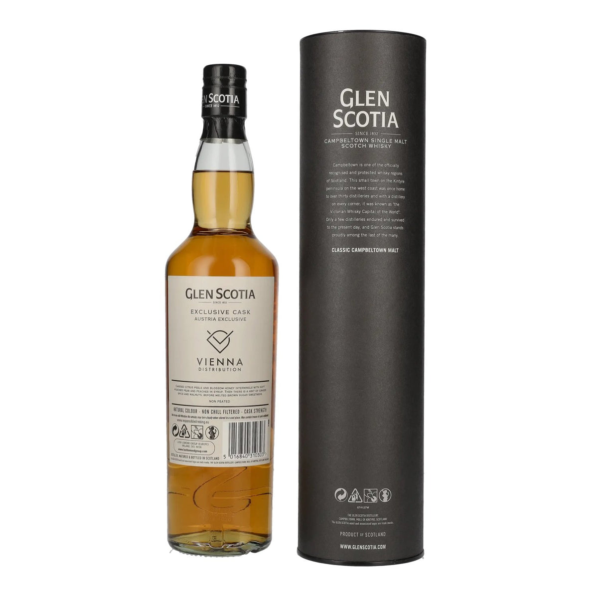 Glen Scotia 8 Years Old AUSTRIA EXCLUSIVE Cask 2014 56.1% vol. 0.7 l in a gift box