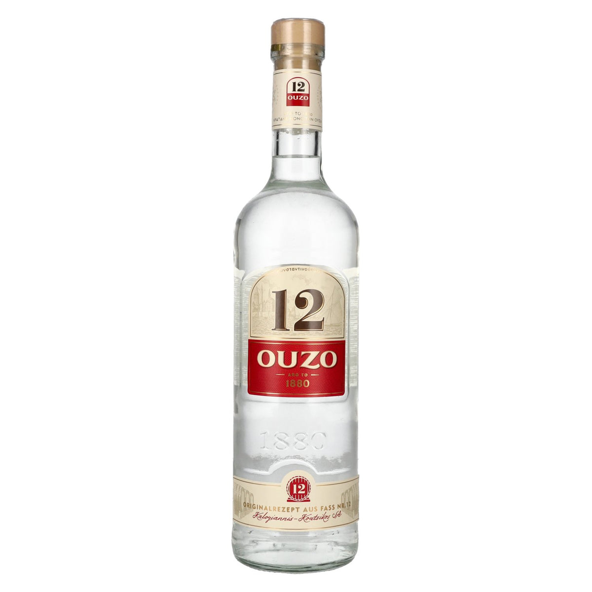 Ouzo 12, 38% ABV, 0.7 litres