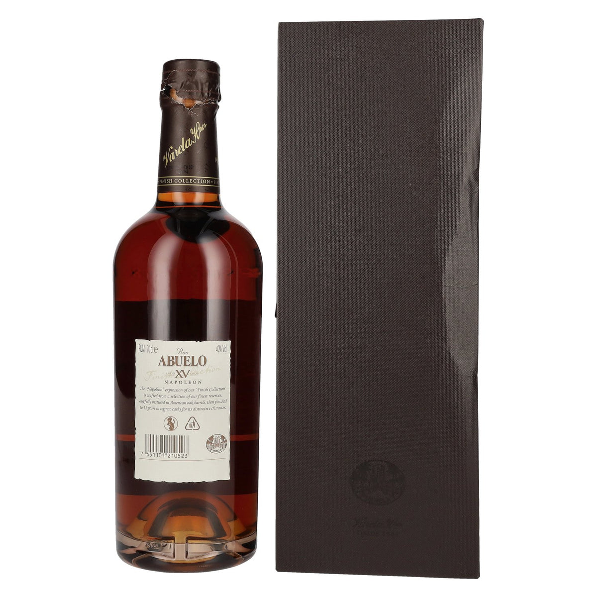 Ron Abuelo Añejo XV Años NAPOLEON Cognac Cask Finish 40% vol. 0.7 l in a gift box