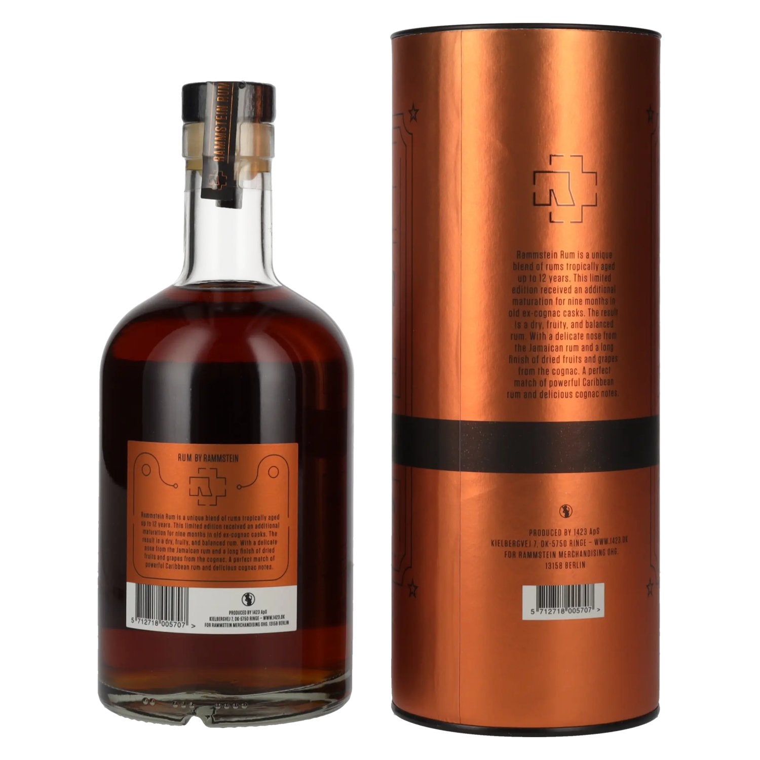 Rammstein Cognac Cask Finish Limited Edition 46% Vol. 0,7l in geschenkverpakking