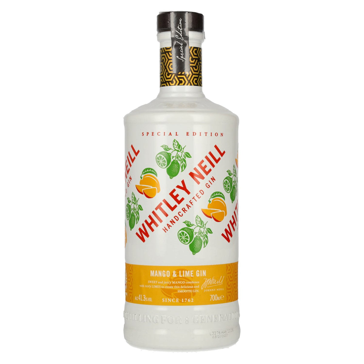 Whitley Neill MANGO &amp; LIME GIN Limited Edition 41.3% vol. 0.7l