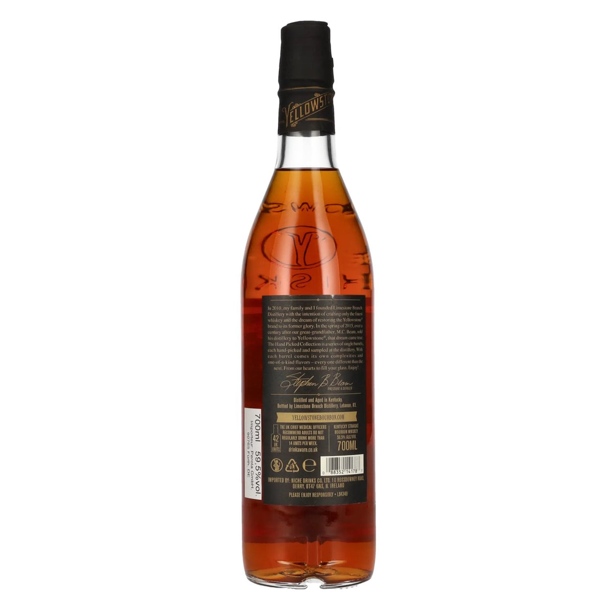 Yellowstone Hand Picked Collection, sélectionnée par Perola, whisky bourbon 59,5 % vol., 0,7 l