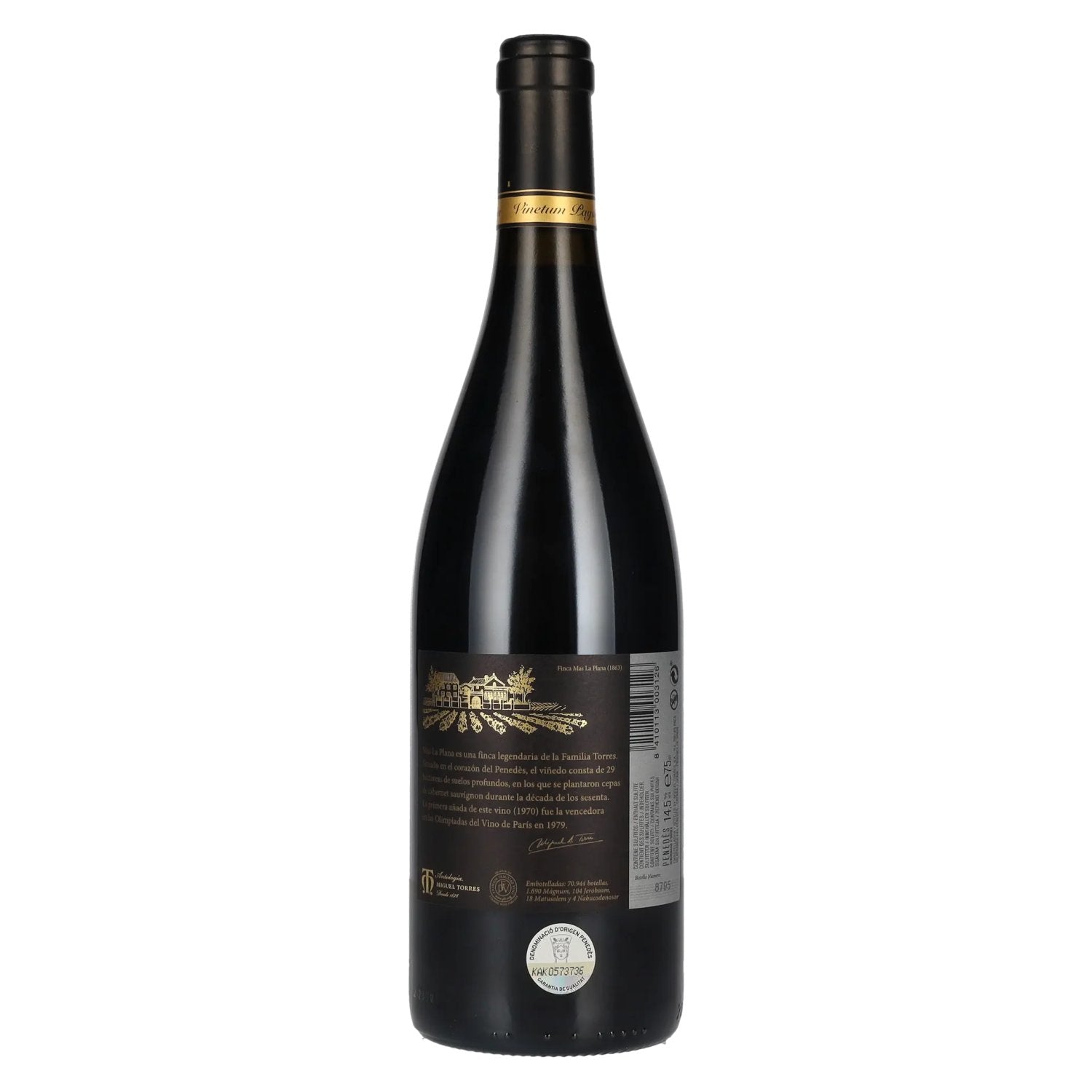Torres Mas La Plana Penedès DO 2019 14,5% Vol. 0,75l