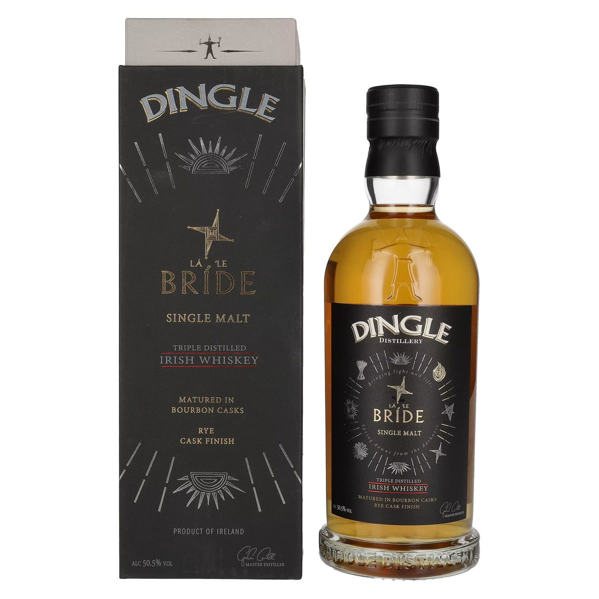 Dingle LÁ 'LE BRÍDE Single Malt Irish Whisky, Triple Distilled, 50.5% vol., 0.7 l, in a gift box