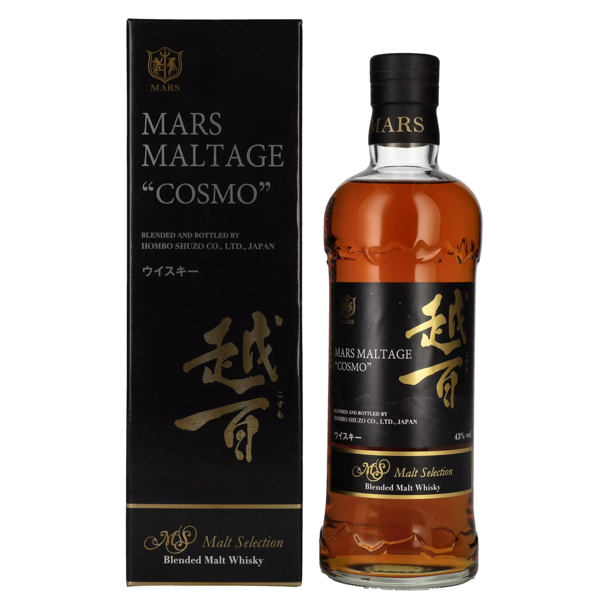 Mars Maltage Cosmo Malt Selection Blended Malt Japanese Whisky 43% vol. 0.7 l in a gift box