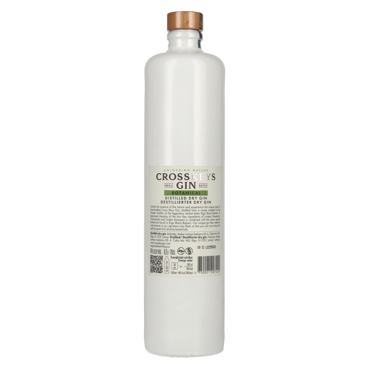 Cross Keys Botanical Distilled Dry Gin 41% ABV 0.7l