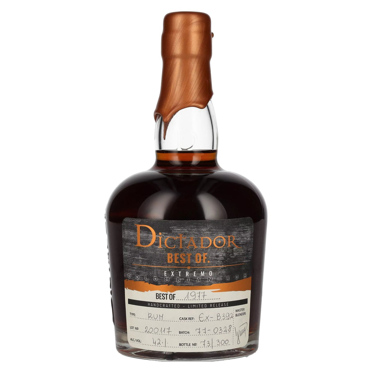Rhum Dictador BEST OF 1977 EXTREMO 42 % vol. 0,7 l