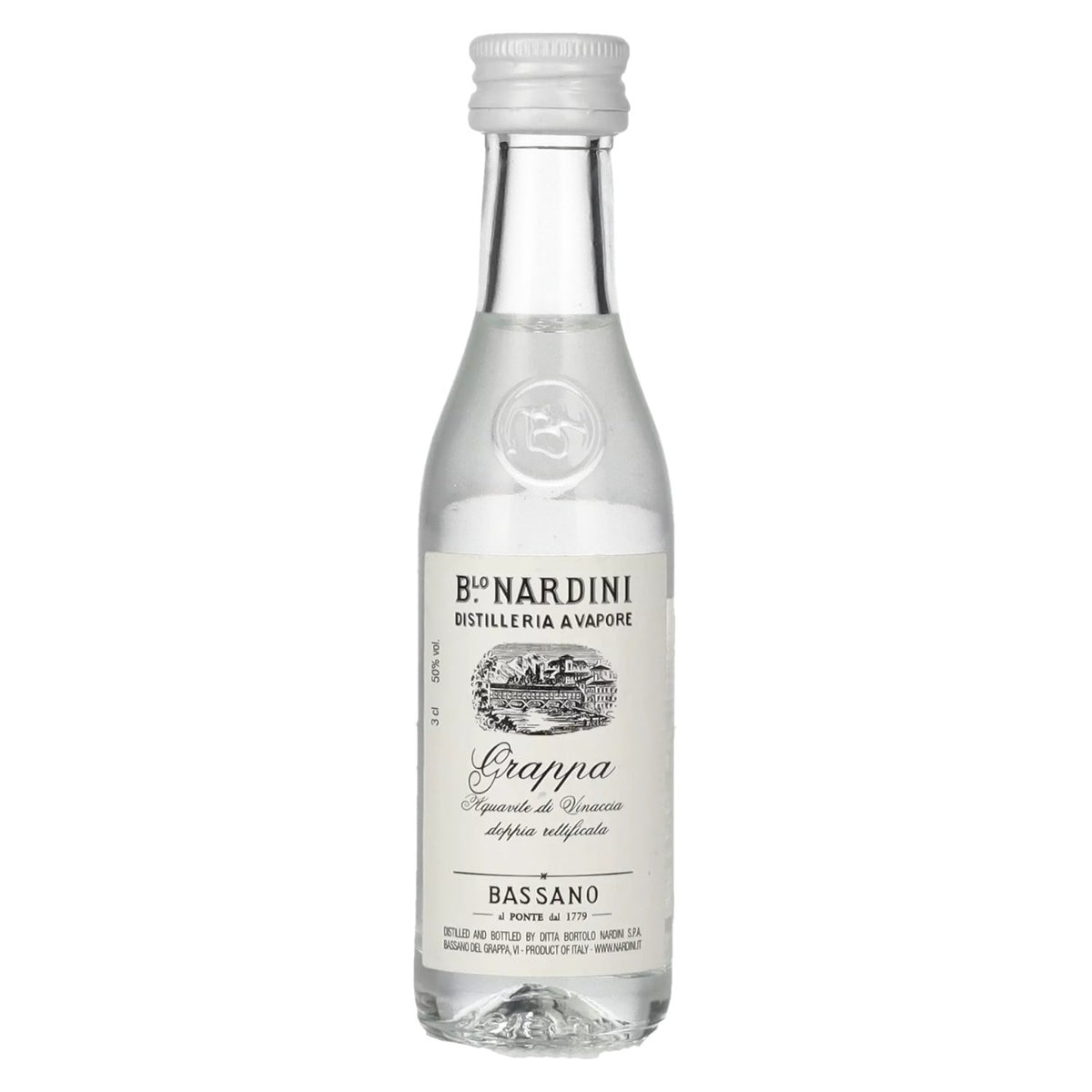 Nardini Grappa Bianca 50% vol. 0,03 l