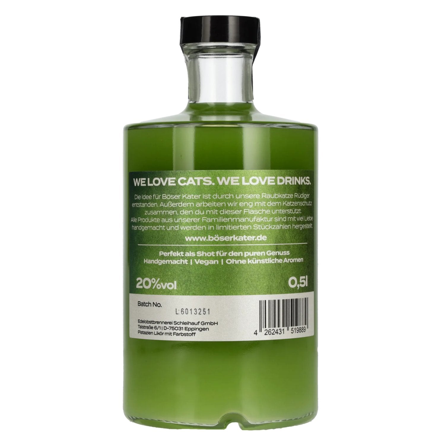 Böser Kater Pistachio Liqueur 20% Vol. 0,5l