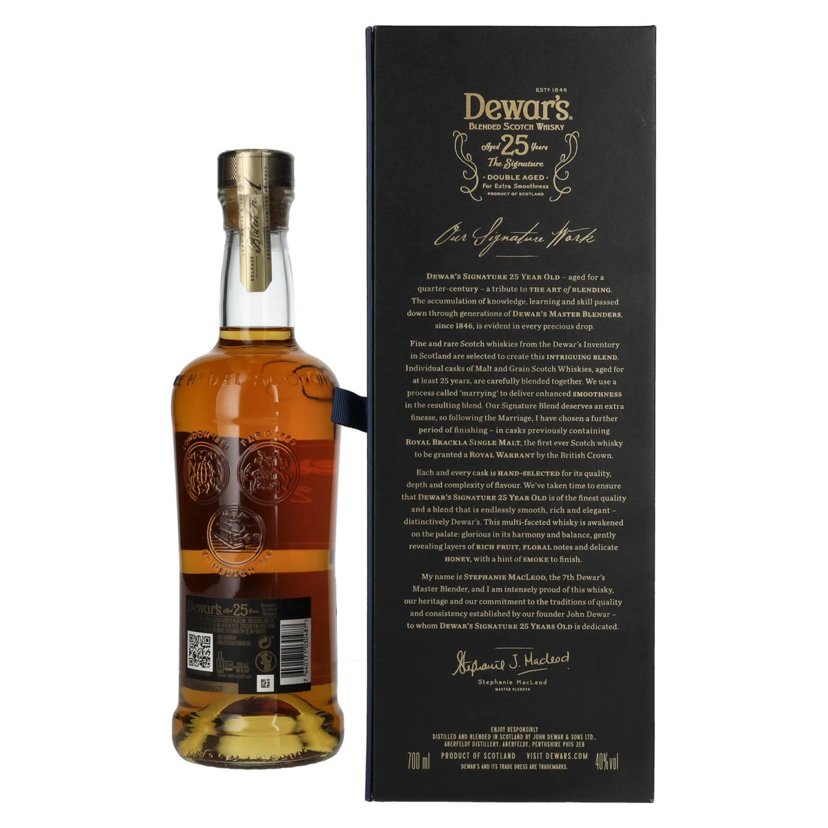 Dewar's 25 Years Old Double Aged Blended Scotch Whisky 40% Vol. 0,7l in Geschenkbox