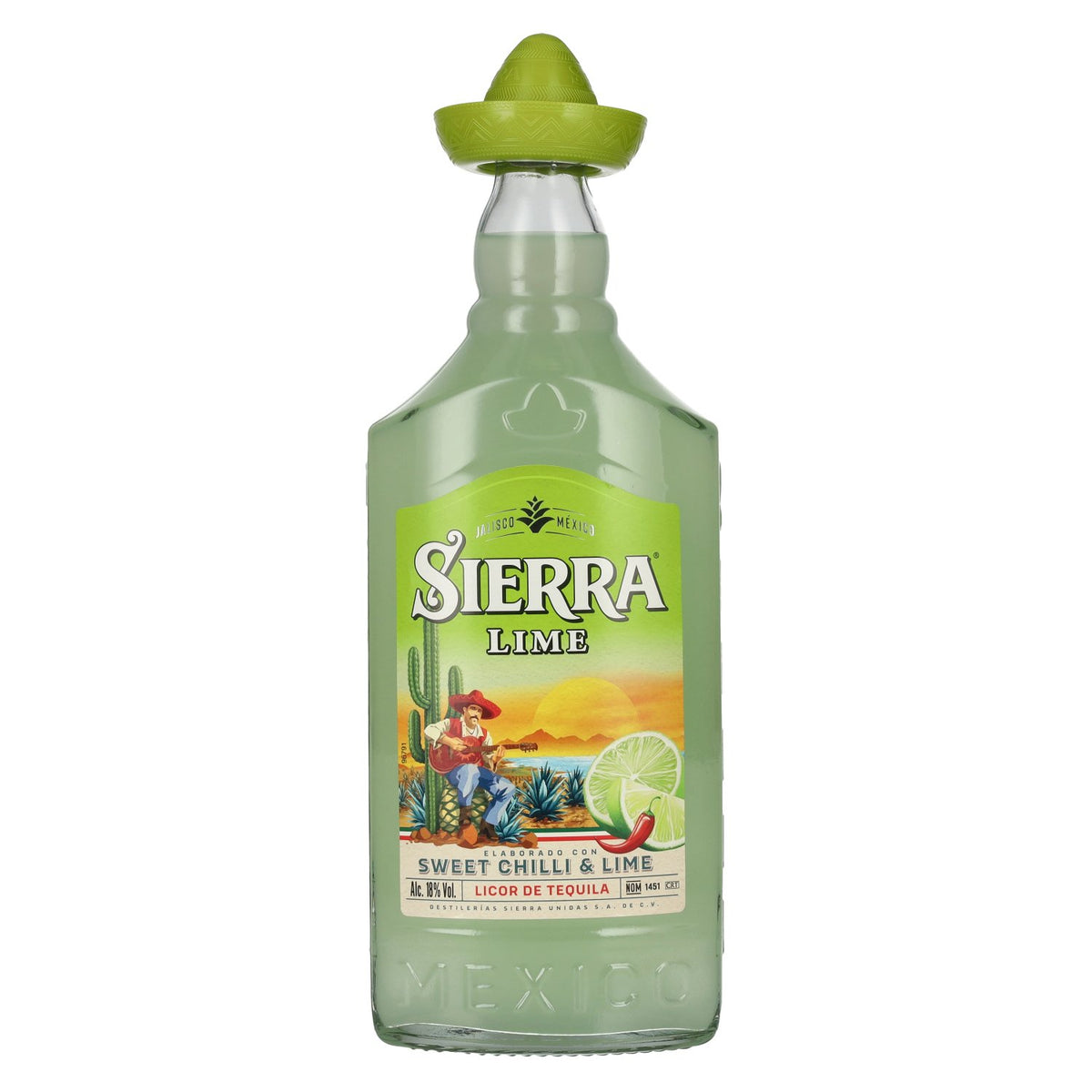 Sierra Lime Licor de Tequila 18% vol. 0,7 l