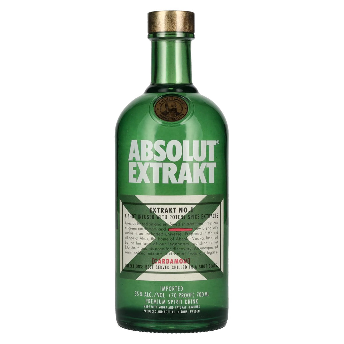 Absolut Extrakt Nr. 1 Kardemom Premium gedistilleerde drank 35% Vol. 0,7l