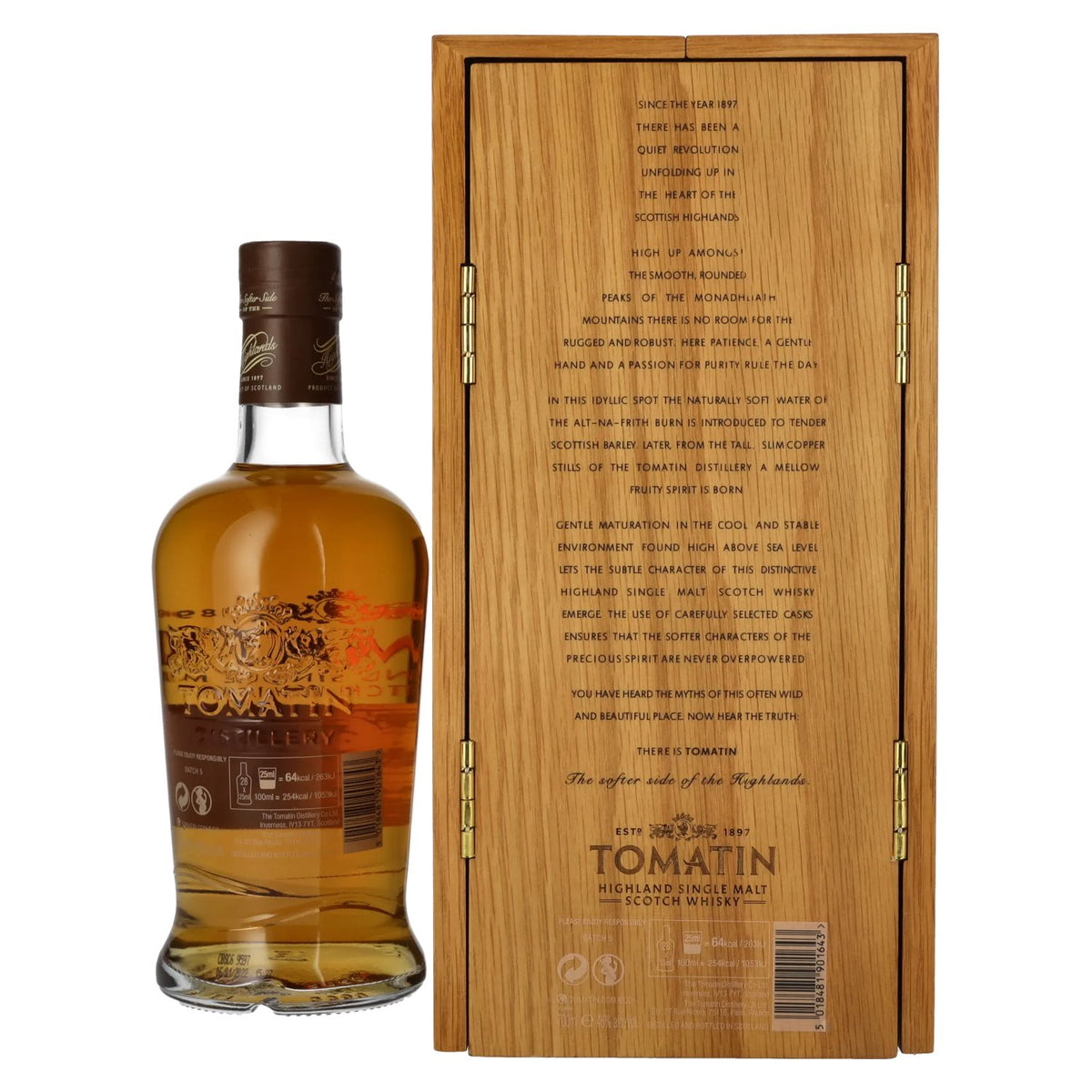 Tomatin 30-Year-Old Highland Single Malt Scotch Whisky 46% ABV, 0.7 litres, in a wooden box
