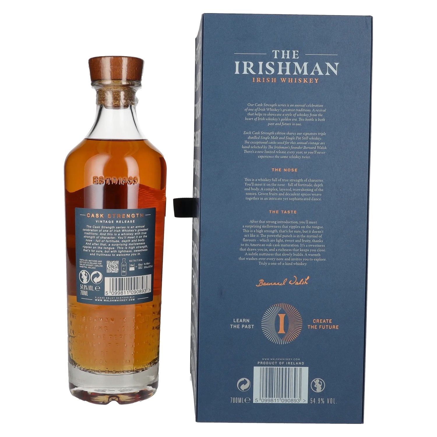 The Irishman Irish Whiskey Cask Strength Limited Edition Release 2022 54,9% Vol. 0,7l in geschenkverpakking