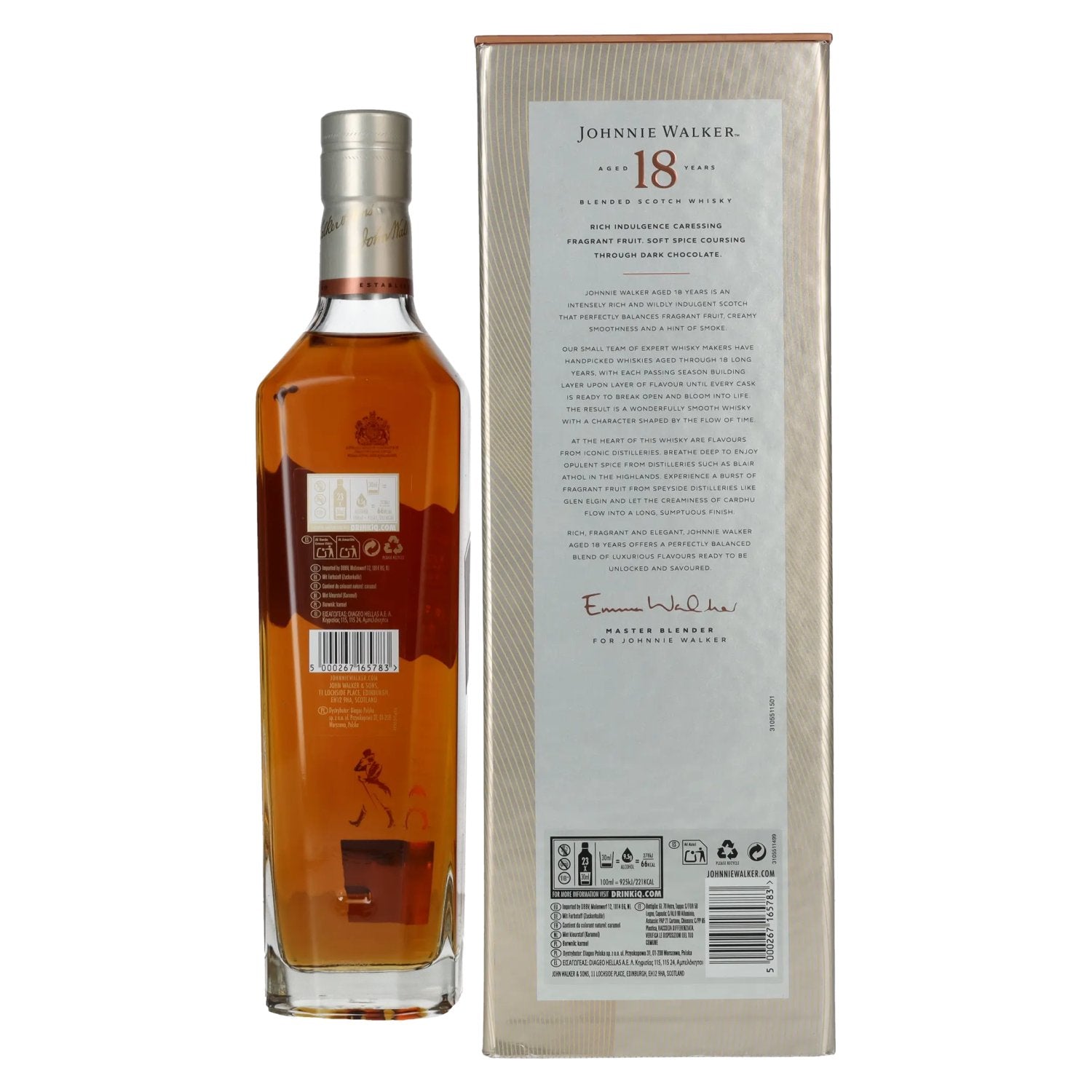 Johnnie Walker 18 Years Old Blended Scotch Whisky 40% Vol. 0,7l in gift box