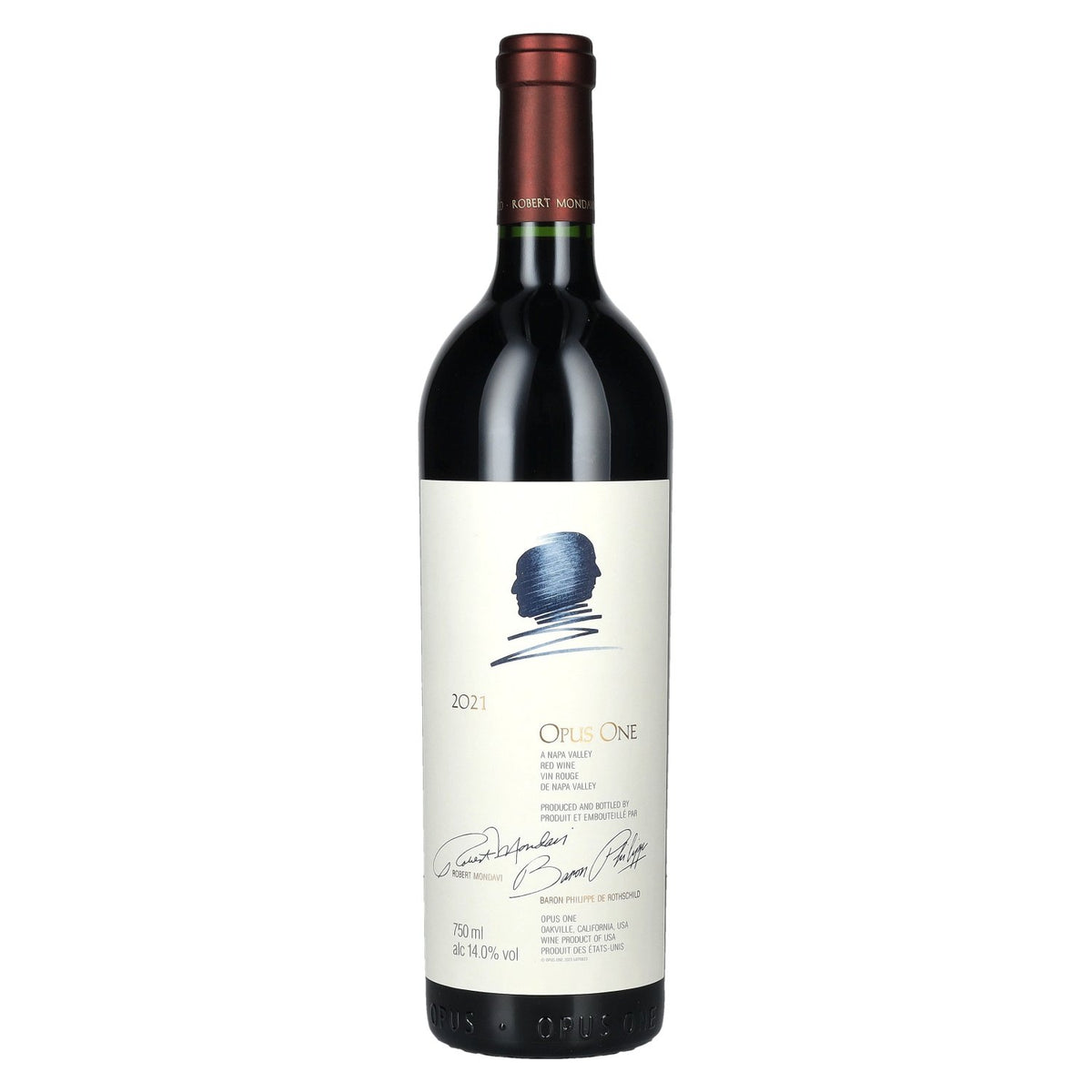 Robert Mondavi &amp; Baron Philippe de Rothschild Opus One 2021 14% ABV 0.75l