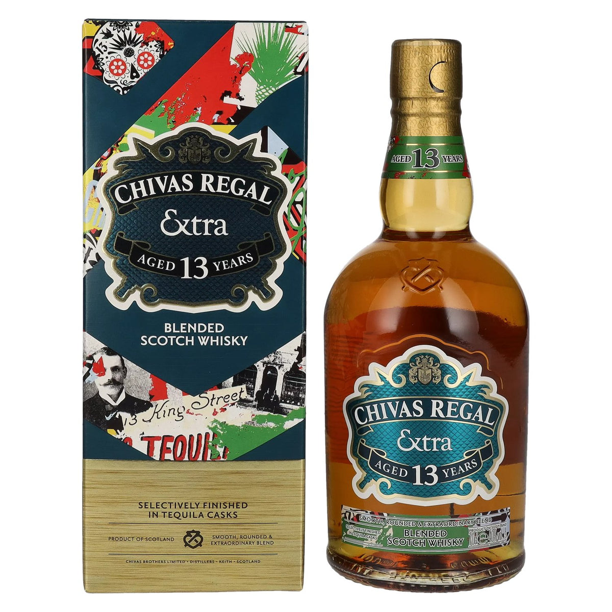 Chivas Regal EXTRA 13 Years Old TEQUILA CASK Finish 40% Vol. 0,7l in Geschenkbox