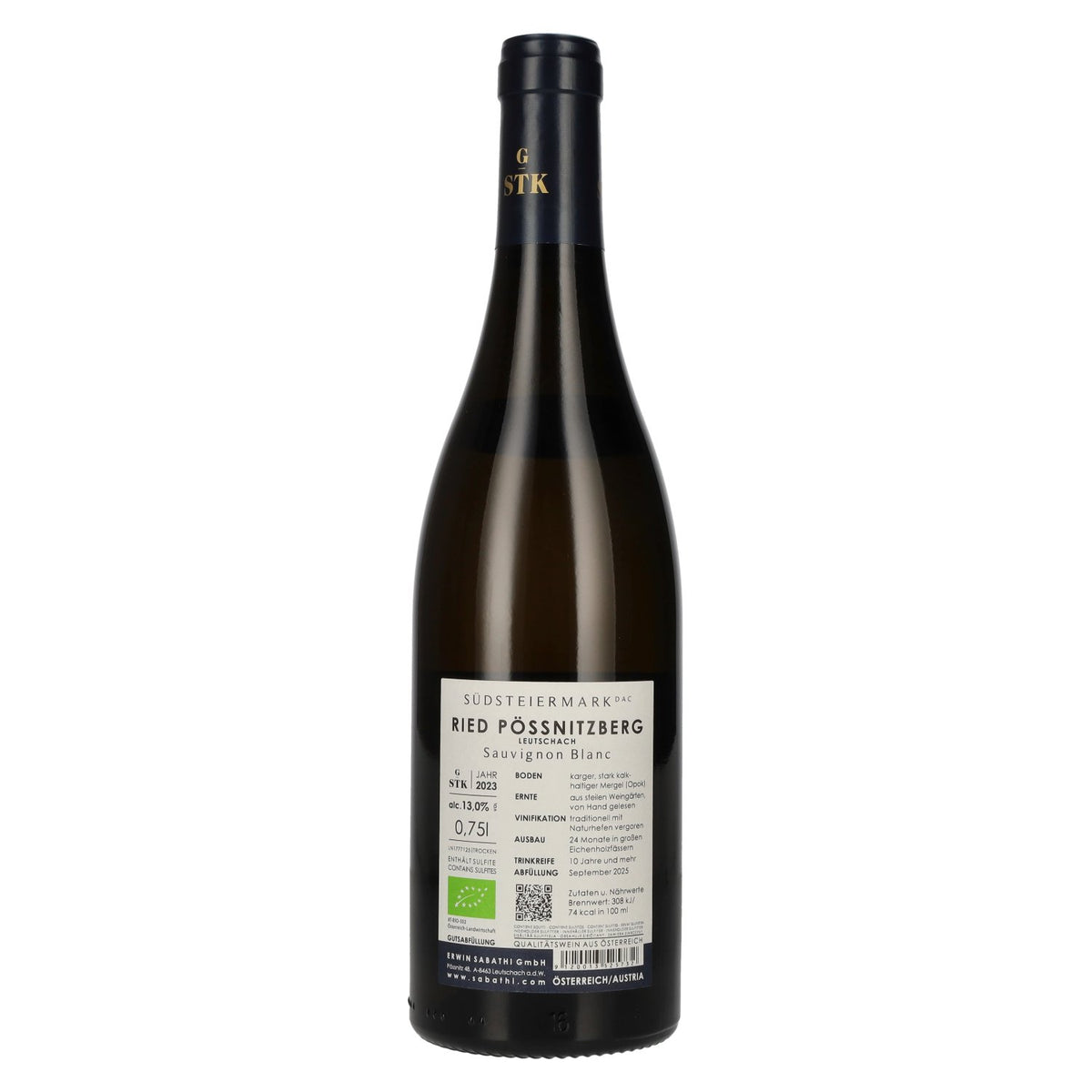 Erwin Sabathi Sauvignon Blanc Ried Pössnitzberg Südsteiermark DAC 2023 13% Vol. 0,75l