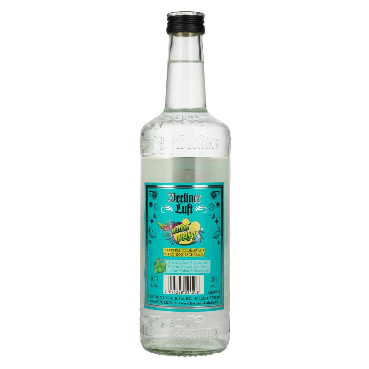 Berliner Luft LEMON DAYS De frisse pepermuntlikeur 18% Vol. 0,7l