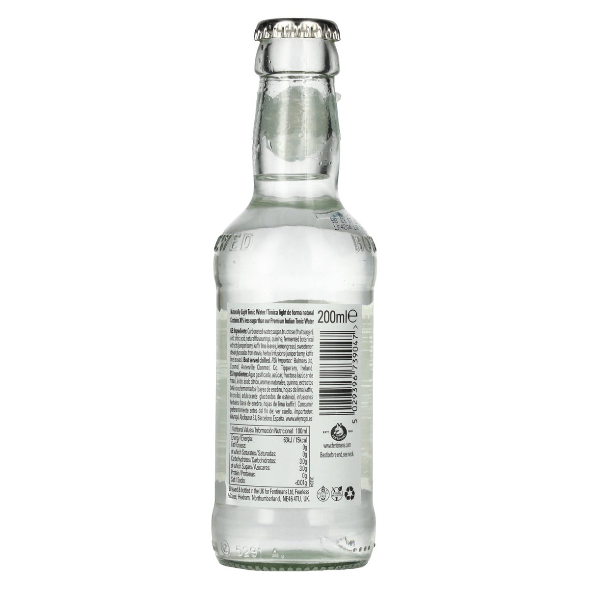 Fentimans NATURALLY LIGHT Tonic Water 6x4x0,2l