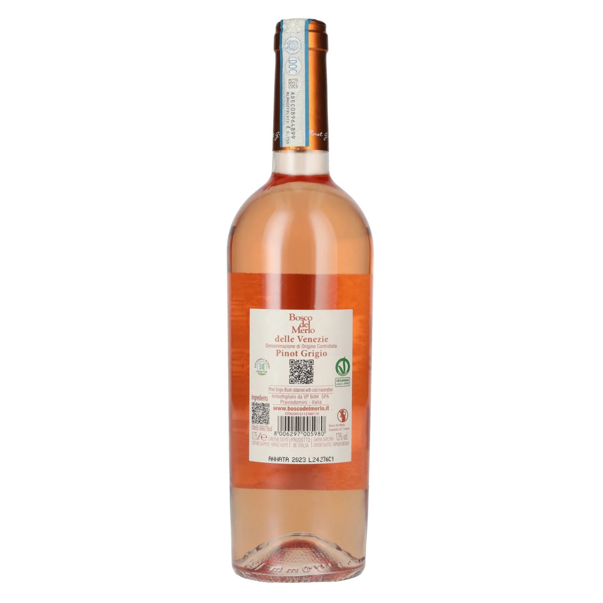Bosco del Merlo Pinot Grigio Rosé DOC 13% vol. 0,75 l