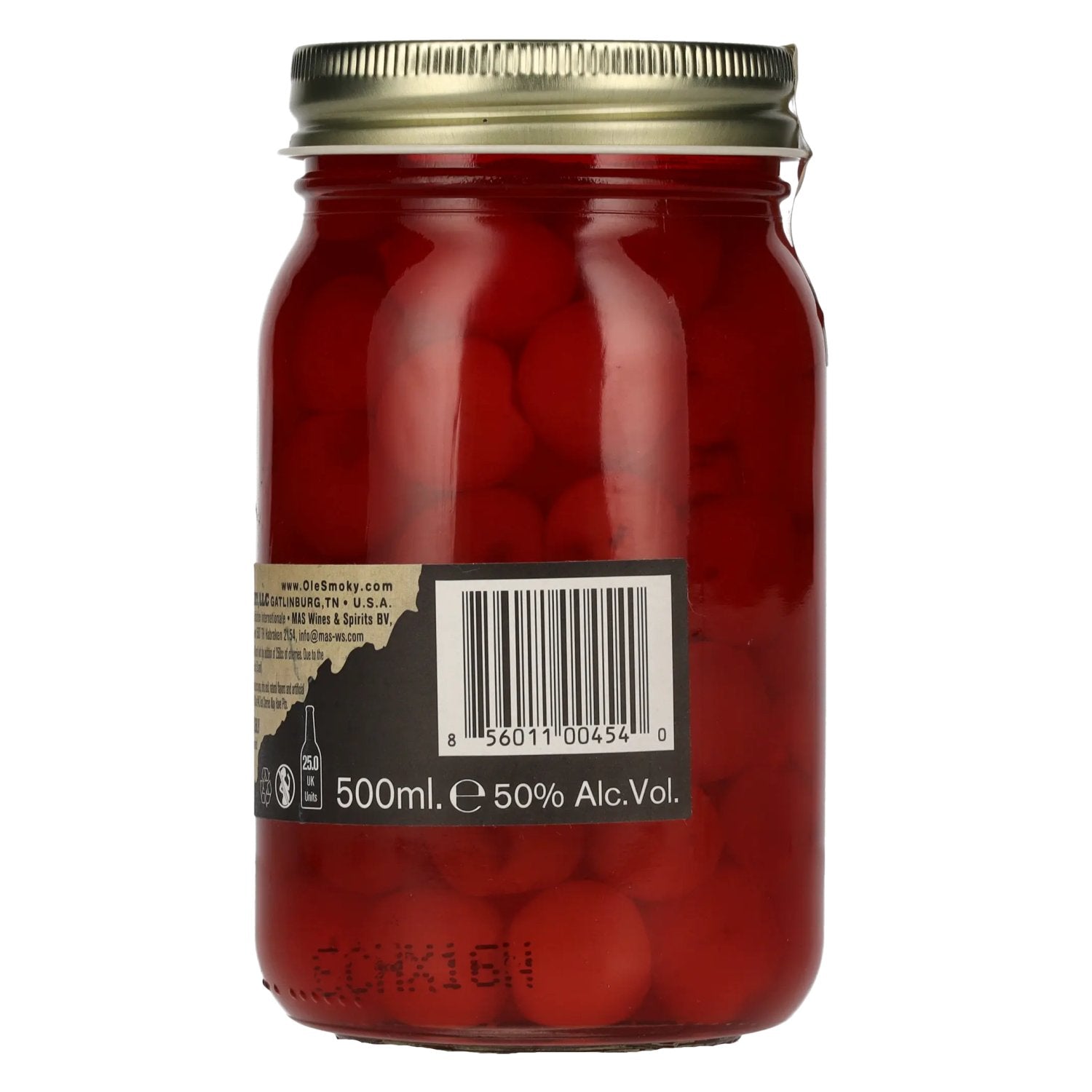Ole Smoky Tennessee Moonshine CHERRIES Premium gedistilleerde drank 50% Vol. 0,5l
