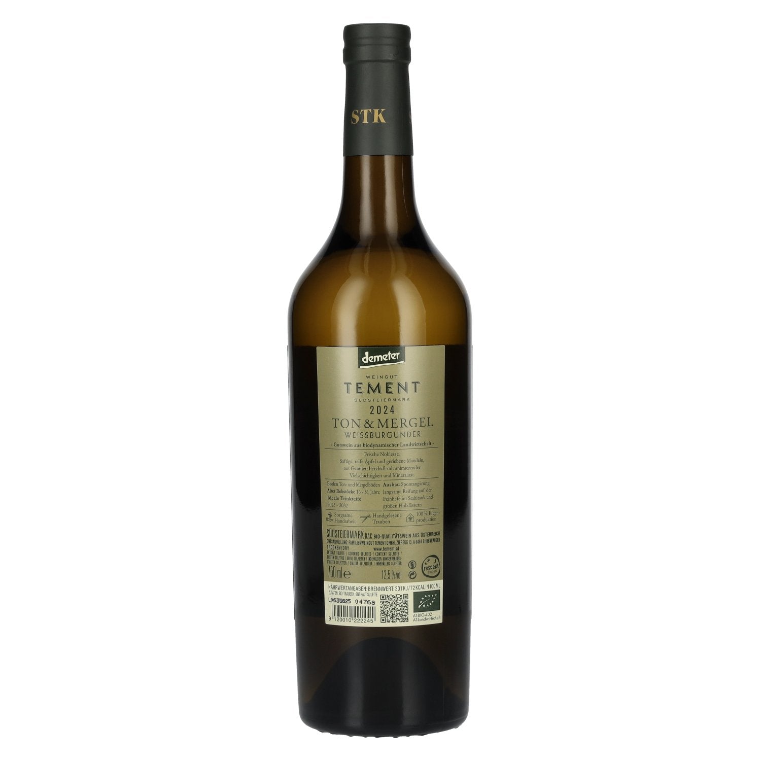 Tement Weissburgunder Ton &amp; Mergel Südsteiermark DAC 2024 12,5% Vol. 0,75l
