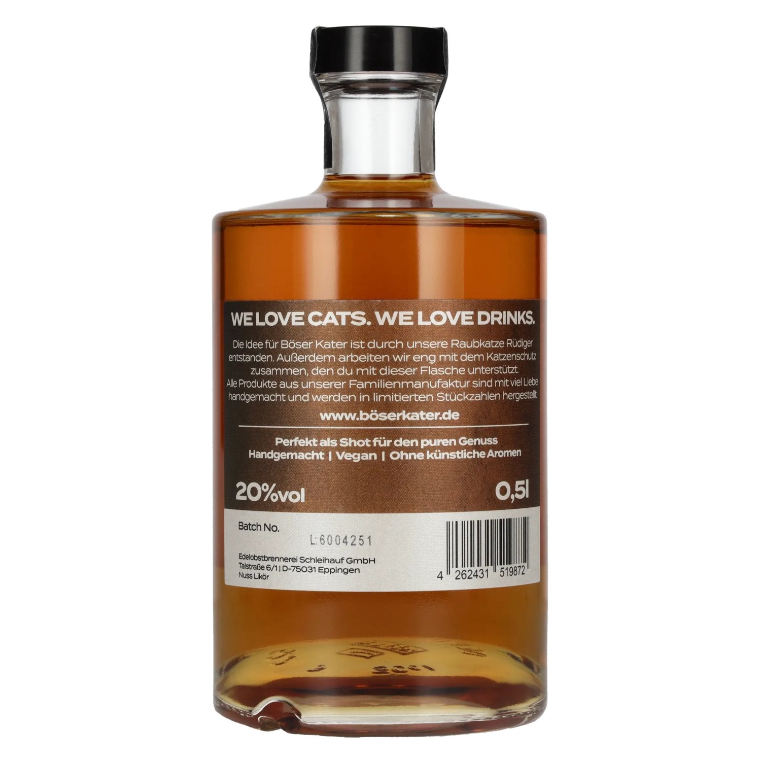 Böser Kater Dumme Nuss Liqueur 20% Vol. 0,5l