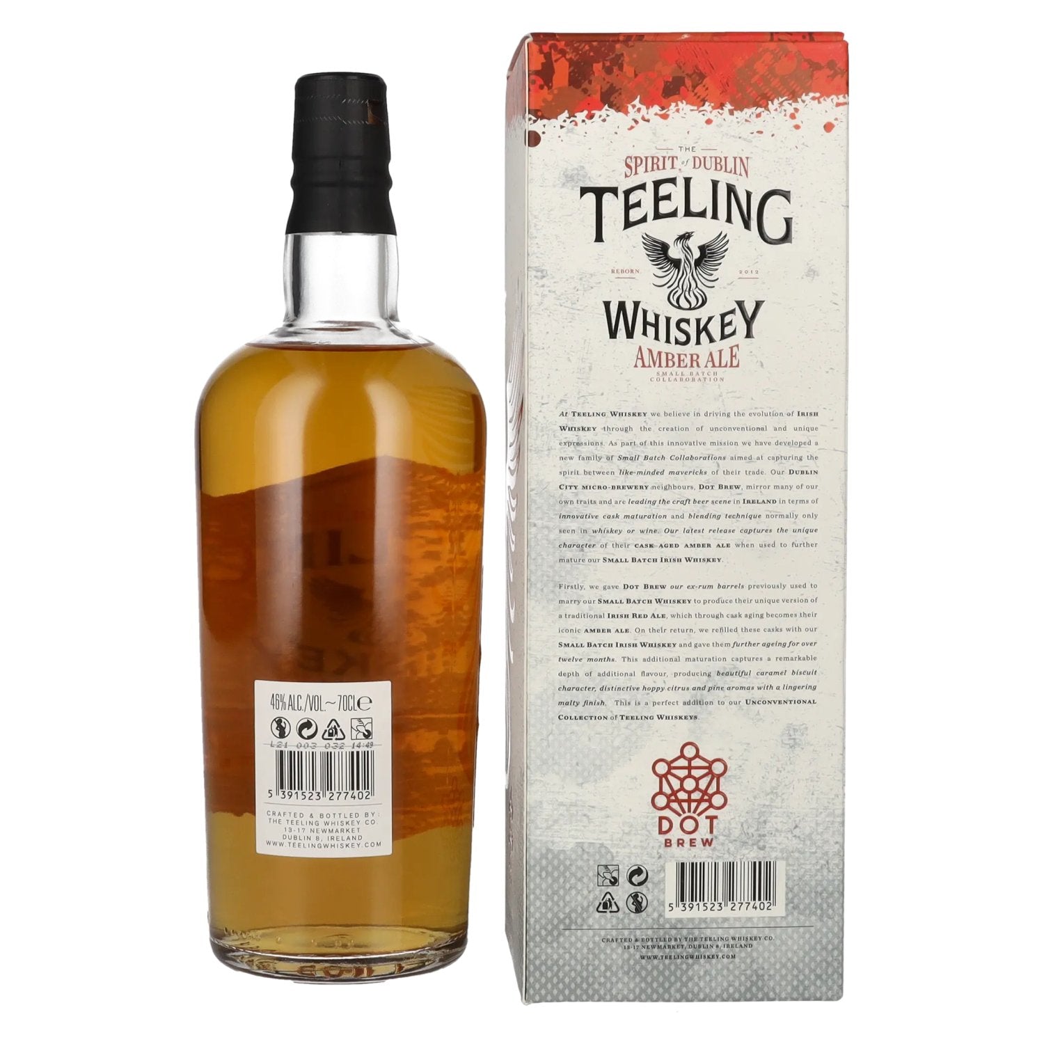 Teeling AMBER ALE Small Batch Collaboration Ierse whiskey 46% Vol. 0,7l in geschenkverpakking